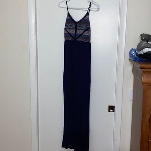 Navy blue maxi dress